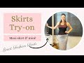 Skirts Try On Skirts Tryon