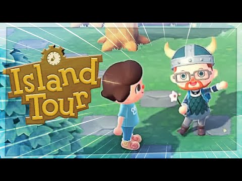 Simon gives Lewis a tour of his Animal Crossing island