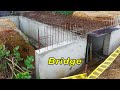 Road Bridge construction in rural area