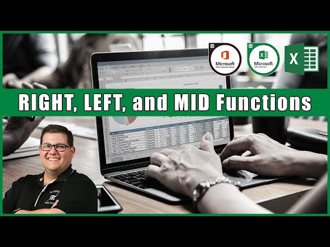 Excel 2016 Exam 77-727- RIGHT, LEFT, and MID Functions