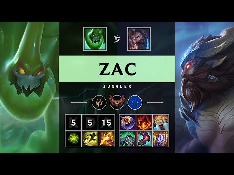 Zac Jungle vs Udyr - EUW Grandmaster Patch 25.12