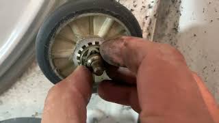 Como cambiar la banda, baleros y polea tensora en secadora de ropa whirpool, mave