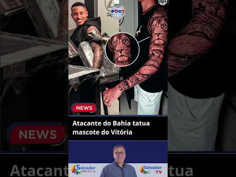 JOGADOR DO BAHIA TATUA MASCOTE DO RIVAL #shorts