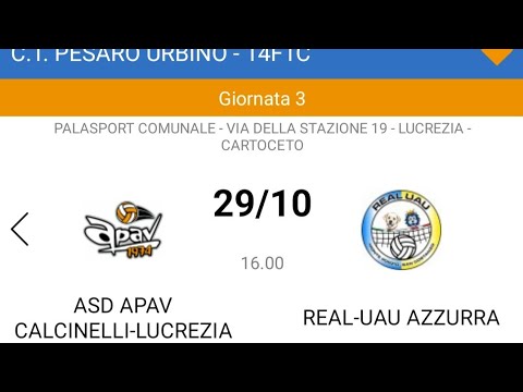 Apav gialla VS - Real UAU azzurra Pallavolo U14F