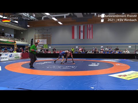 RINGEN DM 21 Junioren - FINALE 61kg Julien Zinser vs. Moritz Langer