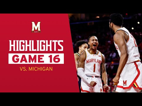 Maryland Men's Basketball Highlights | Maryland 64, Michigan 57