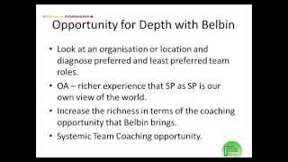 preview picture of video 'Belbin Webinar Series - What Can Belbin really deliver?'