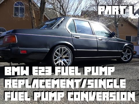 BMW E23 single fuel pump conversion -early E30 E28 E24