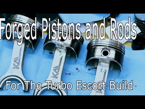 Mazda BP Forged rods and pistons install.
