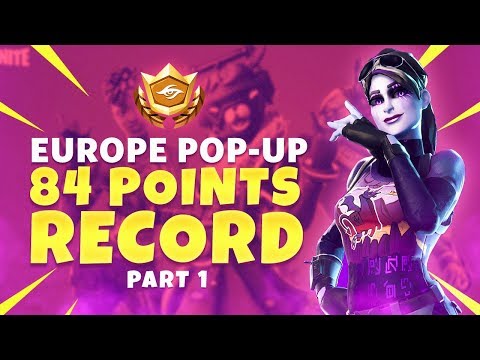 POP-UP CUP EU & NA SQUAD RECORD 84 POINTS -  // Highlights Part 1 | Fortnite