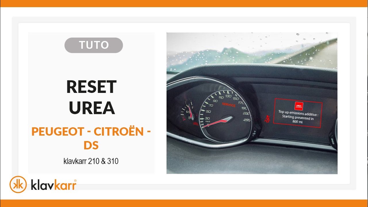 [TUTO] Reset UREA warning light - PEUGEOT-CITROËN-DS
