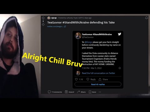 Gorgc TeaGuvnor Drama Simmers Down -Reddit Review #155