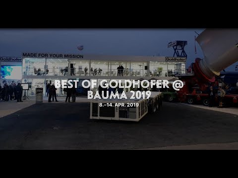 Best of Goldhofer @ bauma 2019
