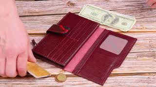 Незвичайний жіночий гаманець з натуральної шкіри з тисненням під змію Canpellini 21647 різнокольоровий