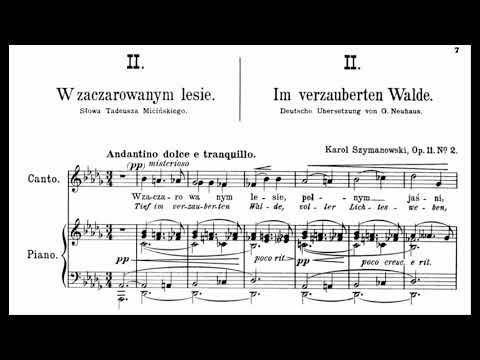 Szymanowski  : 4 songs op 11 (No. 1-2)