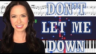 The Chainsmokers (Joy Williams Cover) - Don't Let Me Down - Piano Tutorial