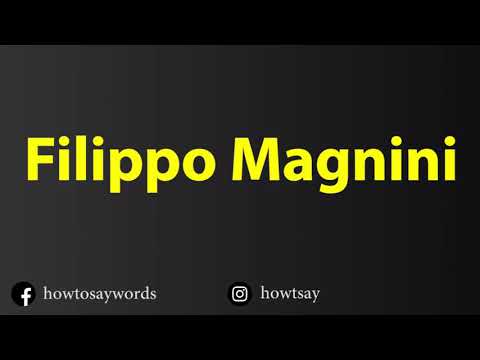 How To Pronounce Filippo Magnini
