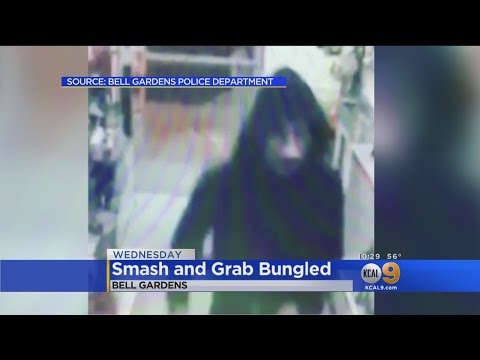 Smash-And-Grab Robber In Bell Gardens Tries For Large Screen TV, Ends Up With Windex
