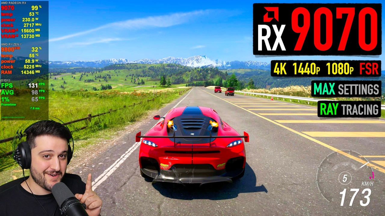 RX 9070 16GB - Forza Horizon 6 - Runs like a Dream! (aside from RT)