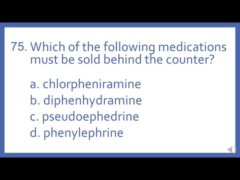 PTCB PTCE Practice Test Question 75 - Behind the Counter Medications (Pharmacy Tech CPhT Test Prep)