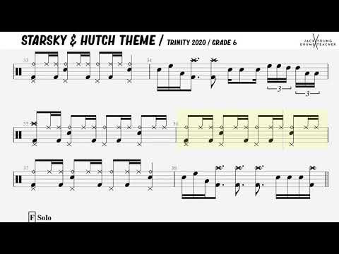 Starsky & Hutch Theme - Trinity Drums 2020 - Grade 6