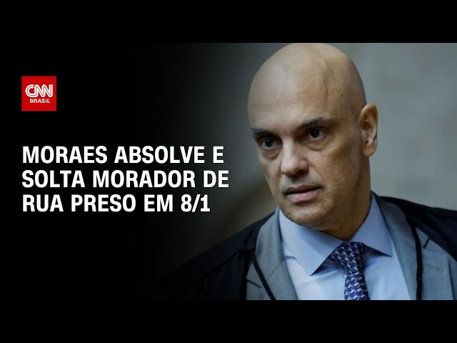 Moraes absorve e solta morador de rua preso em 8/1 | CNN 360º