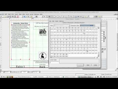 Scribus Video Tutorial - Part 7 - Three fold Brochure 3 of 4 - Adding content using styles