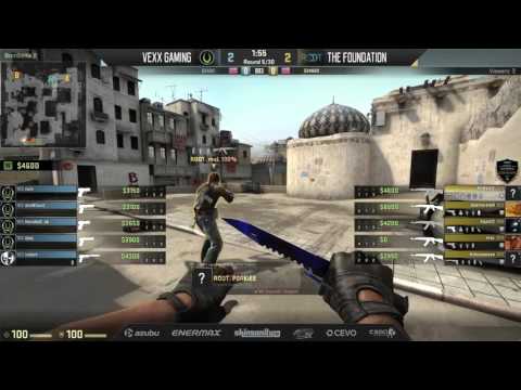 RGN Pro Series NA 2016 VexX vs The Foundation bo3 Map 1 Dust 2 - skinsanity.gg