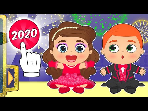 BABIES ALEX AND LILY 🍇✨ Celebrate New Year's Eve 🎉 Cartoons for kids