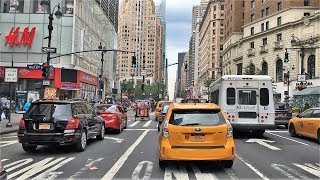 Driving Downtown - Americas Avenue - New York City NY USA