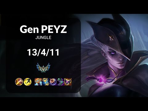 Gen Peyz Diana vs Lee Sin JUNGLE - KR CHALLENGER Patch 13.17