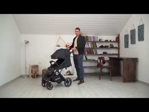 Прогулочная коляска Ninos NAVA light grey, книжка, серый, арт. NN2021LG