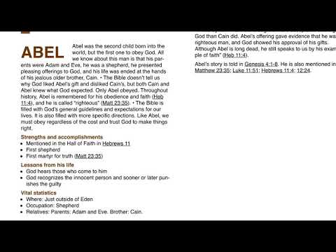 Genesis 4 - Chapter Summary Method