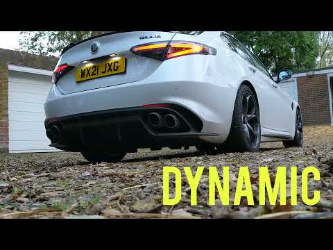 Alfa Romeo Giulia Quadrifoglio with Akrapovic exhaust sound test! What does the V6 sound like?