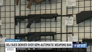 Justice Department sues Denver over semi-automatic rifle ban