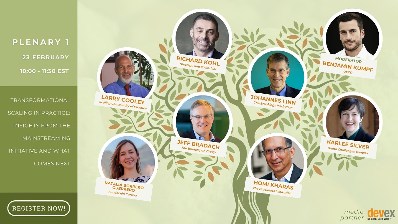 Mainstreaming Scaling in Funders Organizations: Findings, Lessons and Recommendations