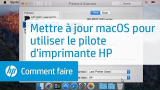 Mettre à jour Mac OS X pour utiliser le pilote d'imprimante HP | Imprimantes HP | HP