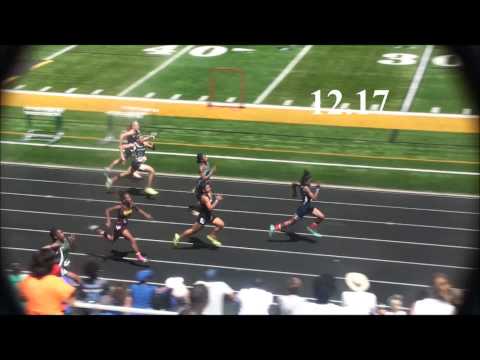 2014 AAU Region 14 National Qualifier - 13 year old girls100m dash
