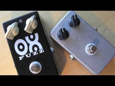 Oxfuzz & Swaptronics Fuzzface clones demo (Audio Only)