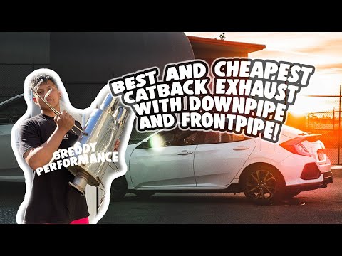 INSTALLING GREDDY SUPREME SP EXHAUST ON MY HONDA CIVIC SPORT TOURING HATCHBACK & DASHCAM INSTALL!!