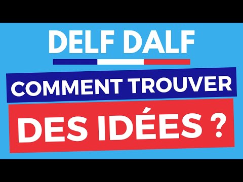 DELF DALF - How to find ideas and arguments to present?