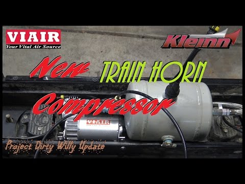 Viair Air Compressor for Train Horns! (W/Sound Clips!) Project Dirty Willy Update