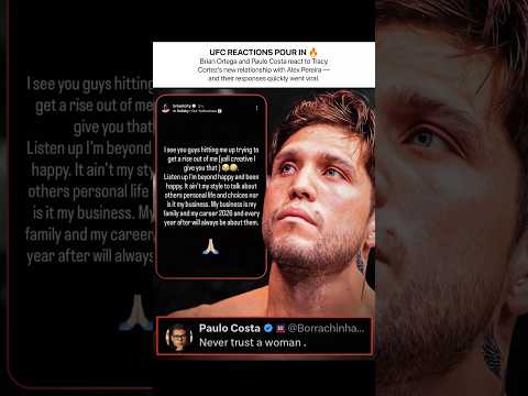 Brian Ortega & Paulo Costa Reaction