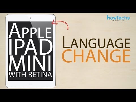Apple iPad Mini Retina - How to change language
