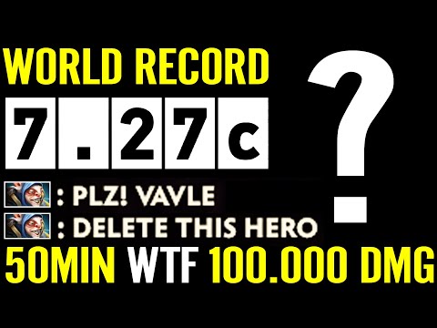 7.27c WTF WORLD RECORD! 50Min 100.000 DMG Most Annoying Hero Next Patch Nerf Plz Dota 2 Pro Gameplay