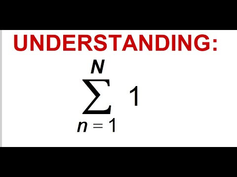 Understanding sigma when adding 1