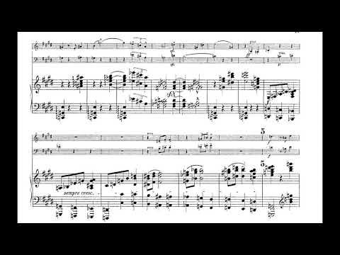 Erich Wolfgang Korngold - Trio in D Major for Violin, 'Cello and Piano, Op. 1 (1910) [Score-Video]