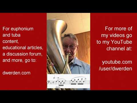 Euphonium Etude #9 from My Book of Rose Etudes. For Euphonium or Baritone Horn. (Excerpt/Sample)