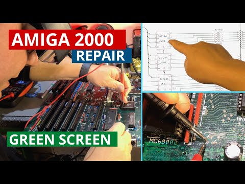 DEAD AMIGA 2000 :( Battery damage - Green screen - Terrible fire 534 issues. Can it be fixed?