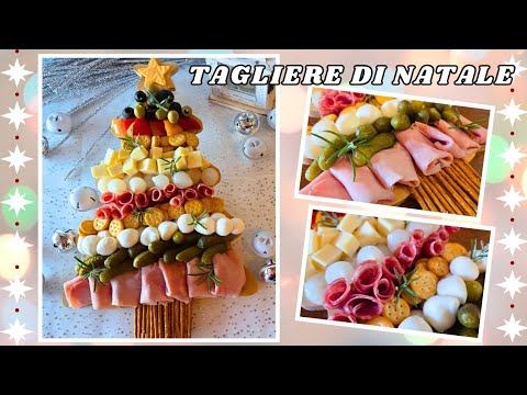 🎄Aperitivo di Natale TAGLIERE NATALIZIO facile e veloce | Aperitivo di Natale senza cottura 